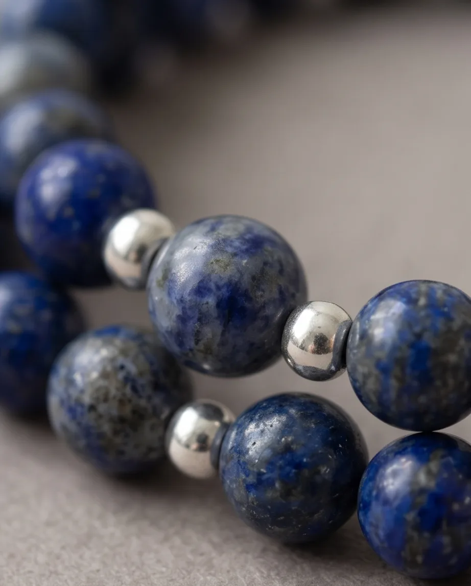 Indigo Wren Lapis Bracelet — handmade by Willow and Fox
