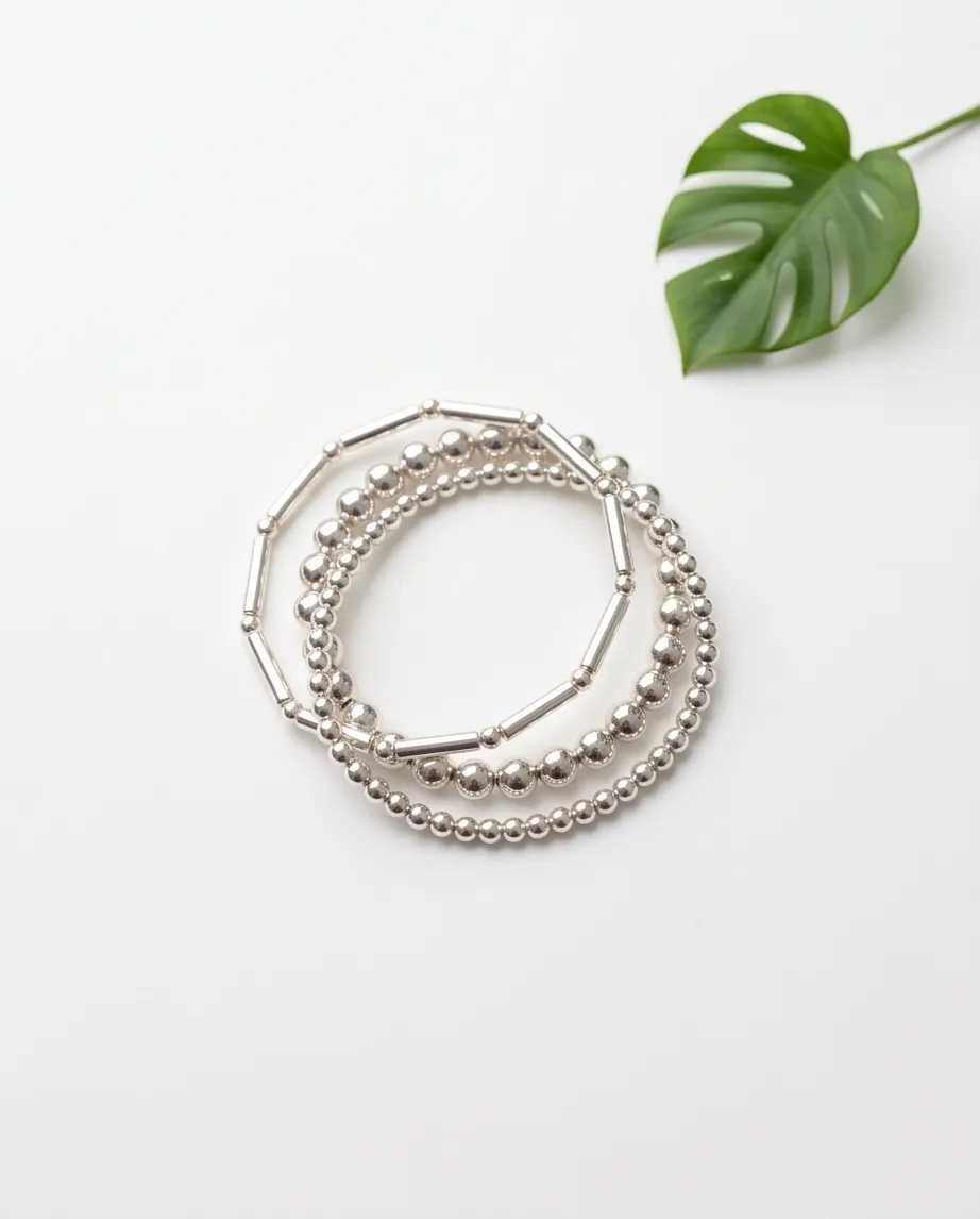 Isolde Silver Bar Bracelet — handmade by Willow and Fox