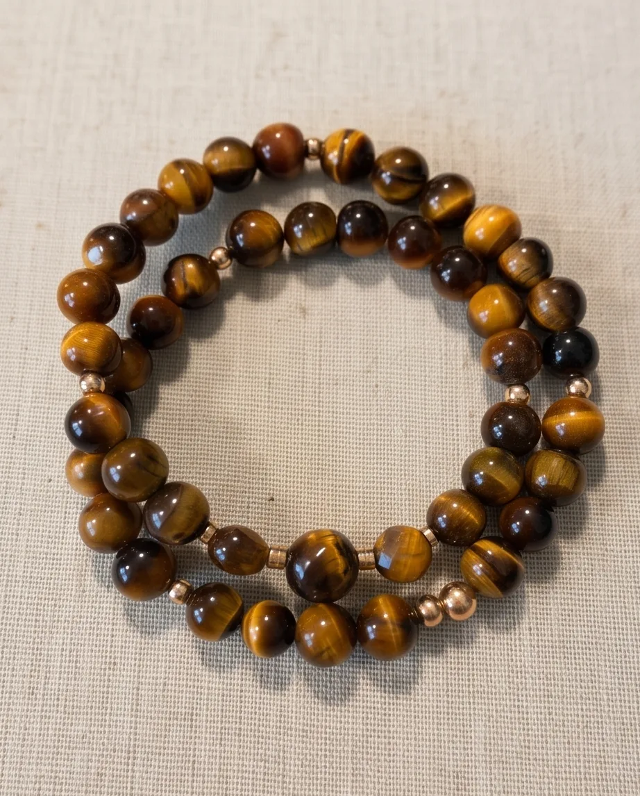 Tiger's Eye Bracelet — handmade by Willow and Fox