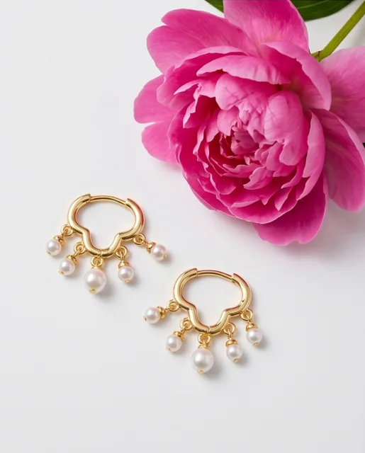 Gold-Tone Whisper Earrings — handmade by Willow and Fox