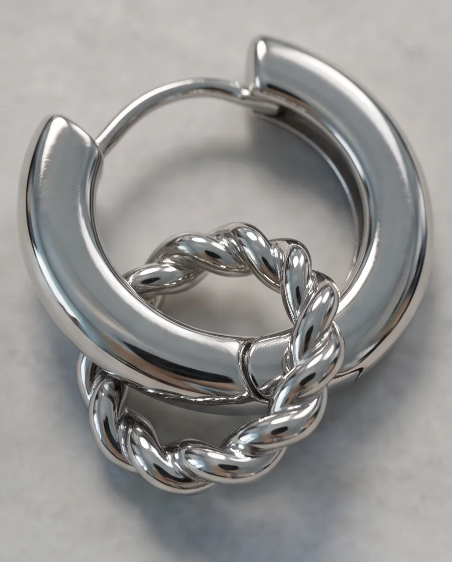 Ostara Rope-Twist Hoops — handmade by Willow and Fox