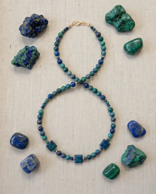 Chrysocolla Necklace — handmade by Willow and Fox