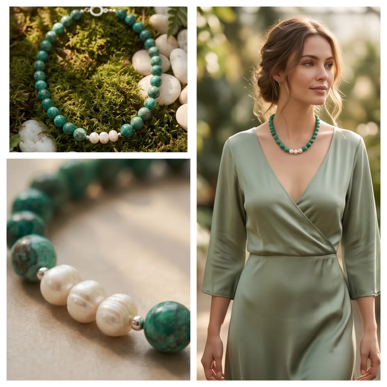 Chrysocolla Whisper Necklace — handmade by Willow and Fox
